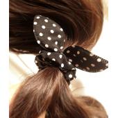 10PCs menge heißes Verkauf Mode Girls Hair Metal genres mischen Polka Dot Bogen Hasen Ohren elastischen Seil