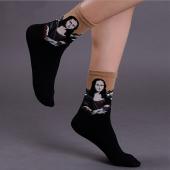 meias Femininas Masculinas Mode darstellende Kunst Socken mona lisa der schrei Sternennacht kurze Socken Vintage Stil