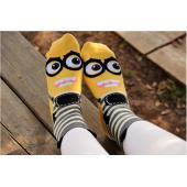 Marke heu Baumwolle Damen Lady Mädchen süß günstlinge despicable me druck tunnelSocken Socke freien Grösse