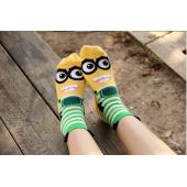 Marke heu Baumwolle Damen Lady Mädchen süß günstlinge despicable me druck tunnelSocken Socke freien Grösse