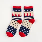 Damen im Herbst Charakter Modemarke Baumwoll Socken für Damen süßen Polka Dot Streifen Socke 19 Farben