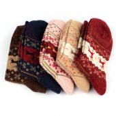 heißes Verkauf Weihnachten Hirsch Design casual Stricken Socken warm Winter Wolle bei Damen der niedrigste Preis Versan