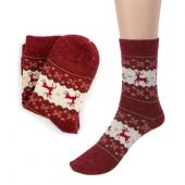 heißes Verkauf Weihnachten Hirsch Design casual Stricken Socken warm Winter Wolle bei Damen der niedrigste Preis Versan