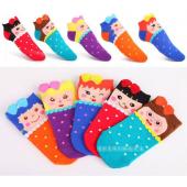 Hochwertige Mode Damen Mädchen Koreanischen süß Bogen Süssigkeiten Farbige Charactor Baumwolle lässig Socken