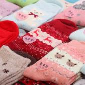 viele Damen 5pairs Winter Kaninchen wollSocken weibliche thermische Verdickung Schneeflocke warme Socken für Damen