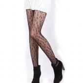 heißer Mode Damen sexy Schwarzen netzStrümpfen Muster Jacquard calcetines BeinwÄrmer Strümpfe Strumpfhosen Strumpfho