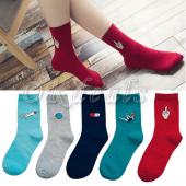 Damen und Mädchen Harajuku chausSette Stil Socken bunte casual pille Star Schwimmen gemusterte Socken Hip hop