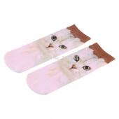 1pair Männer Damen neue 3d gedruckte Socken unisex süß Dekolletee Söckchen mehrere Farben Baumwolle Socke Damen