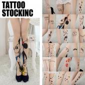 neue sexy tattoo süße Muster schiere Strumpfhose Strümpfe Leggings 20 Vorlagen