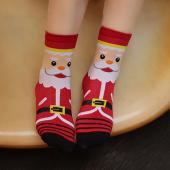 1 Paar neue Damen Winter Socken Weihnachtsgeschenk warme weiche Baumwolle kurze Socke Nikolaus Hirsch