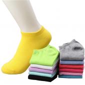 kostenLoser Versand 10 Paar = 20PCs viele Damen Socken fluoreszeNZ Baumwolle Socke Candy Farbe Mode Knöchel Boot