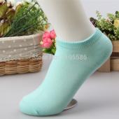 20PCs = 10pairs viele Damen Baumwollstrumpfe Sommer süße Bonbons Farbe Boot Socken für Frau Knöchel Socke Einfarbig