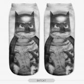 3d Drucken Schöne Katze Socke Zeitlich begreNZt Ruched Polyester gegensatz Farbe meias Damen Socken casual niedlichen