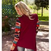 lange Ärmel Damen Strickjacke aus Pullover lässig Damen asymmetrische Strickjacken Pullover Klimaanlage Hemden