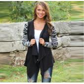 lange Ärmel Damen Strickjacke aus Pullover lässig Damen asymmetrische Strickjacken Pullover Klimaanlage Hemden