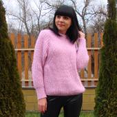 Frau Rosa Pullover und Pullover oversize Schulter ab Femme hiver Wolle sich Pullover Damen Strickwaren Locker Top