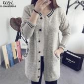 ein neuer Pullover Hals Damen Strickjacke Pullover studentinnen Pullis lange Koreanischen Version Pullis