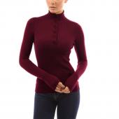 Herbst Winter Damen lange Ärmel Button RollkragenPullover Taschen casual Pullover schlanke Damen Pullis und Grösse 4