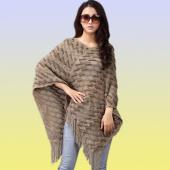 neue Frühling Herbst Winter Damen Pullover Damen Quasten Poncho lange Pullover aus Cape Mantel aus gewirken