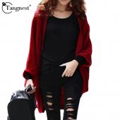 neue Mode Damen Locker Gewirkt Pullover lange Ärmel Mantel Jacke Outwear Tops Strickjacke weibliche wzl626