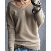 neue Mode Womens Pullover Pullover Lady Damen Hals lange Ärmel Damen KaschmirPullover weiblich