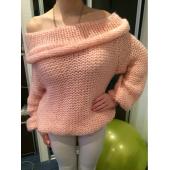 neue Mode Damen sexy Schulter ab Lockere Pullover Pullover Poncho Locker aus Top Pullover übergrosse Strickwaren