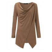 neuzugang Herbst Winter Kleidung Damen casual solide Pullover Pullover lange Ärmel o Hals aus Bluse Pulli