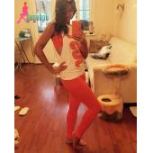 gagaopt Machte Mode drei Stücke TrainingsAnzüge Setzen Sport Anzug T Shirt Panzer leggins kostüme