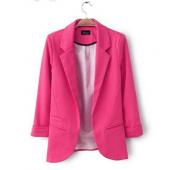 Blazer Feminino branco Sakko Damen Süssigkeiten Farbe slim plus Grösse xs xxl Blazer mit drei viertel der Ärmel büro