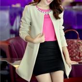 Damen lange Blazer Jacken 4 Farben neue Mode soliden casual plus Size Mantel der Blazer Feminino wwx140