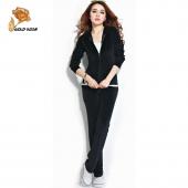 plus Size Trainingsanzug Damen neuer Mode Sport Anzug Marke Top Jacke und Hosen Damen Sportswear Anzug 