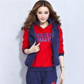 heißes Verkauf hitz Winter Sport Anzug Fleece Sweat Shirt SportKleidung VerDicken und Hosen 3 Stück Damen Anzug