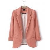 12 Farben plus Size neue Mode Frühjahr Damen Süssigkeiten Farbe slim Blazer mit drei viertel Ärmel Jacke Anzug blaser