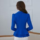 Mäntel und Jacken für Damen und Grösse der Königlichen Blaue Blazer Süssigkeiten Farbe slim Anzug flouncing Blazer yl21