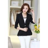 Mode Jacke Damen Anzug klappbar lange Ärmel Revers Mantel Süssigkeiten Farbe Blazer Knopf Vogue Blazers Jacken