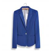 Damen wie Blazer faltbaren Marke Jacke aus Baumwolle Spandex mit futter Vogue BonbonFarben Blazers freien Shipp