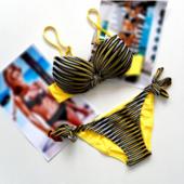 der Sommer wird sexy Gestreiften Bikini Badeanzug Damen Beachwear in Badehosen Damen Drücken die Bikini Badeanzug