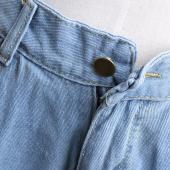 neue Mode Damen Jeans Frau hellBlau solide neuheit in voller länge zerrissener Jeans