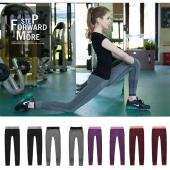 die Damen laufen Sport Hose hohe Taille geschnitten Leggings fitness Hosen elastischen Leggings