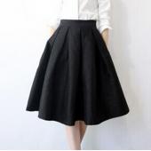 neue faldas Summer Style Vintage Rock hohe Taille tragen Röcke für Damen Arbeiten Mode American Apparel jupe Femme