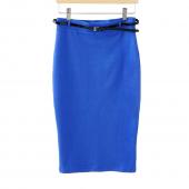 Sommer Mode mit hoher Taille Midi Bodycon Damen liebe slim pencel tube stretch Baumwolle mischungen Bleistift