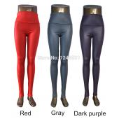plus Size Versandkosten neue Mode Damen sexy Leder mit hoher Taille schlank Faux Leggings Hose s m l
