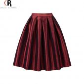 hohe Taille Bundfalten Mini linie Skater casual Rock 7 Farben eine Grösse für Frühling und Sommer neue Damen Mode