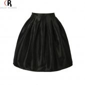 hohe Taille Bundfalten Mini linie Skater casual Rock 7 Farben eine Grösse für Frühling und Sommer neue Damen Mode