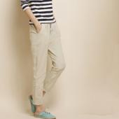 im Sommer Mode aus haren neun elastischen Bund Hose alle Match Locker Pantalon Süssigkeiten Farbigen Damen