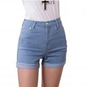 Damen Jeans Summer Style hohe Taille stretch Denim Shorts Jeans Shorts Koreaner lässig Damen heiß