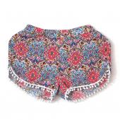 neu Damen sexy heiße Sommer hohe Taille Dame gedruckt Shorts July14