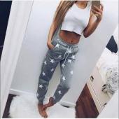 gagaopt neuen Frühling Locker Sport Hose Damen gedruckt longtrousers hohe qualitytraining Frühjahr Jogginghose Star