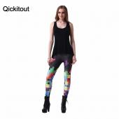 plus Size n 4xl handelsVermittlung und drop Shipping Leggings für Damen bunte tetris Digitaldruck elastizität Verkauf