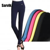 Verkauf neue Damen büro Hosen Hoch Strecken Baumwolle Damen Bleistift Hose Schwarz Blau Weisse Damen mit hoher